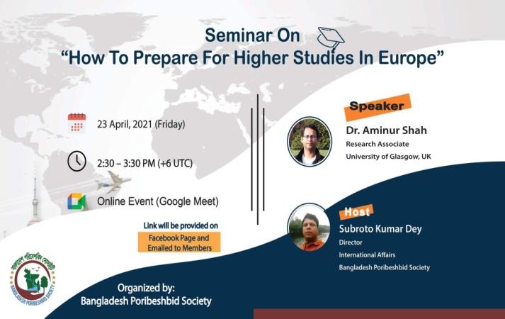 BPS webinar on Higher Studies Abroad